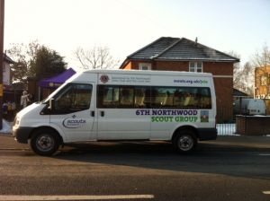 Sponsored scouts van